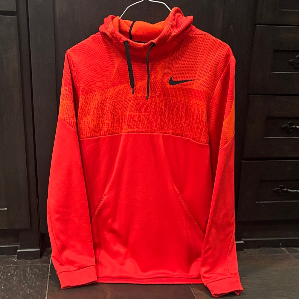Nike Men's Vibrant Red Hoodie